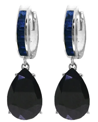 10.6 Carat 14K Solid Yellow Gold Dramatique Sapphire Earrings