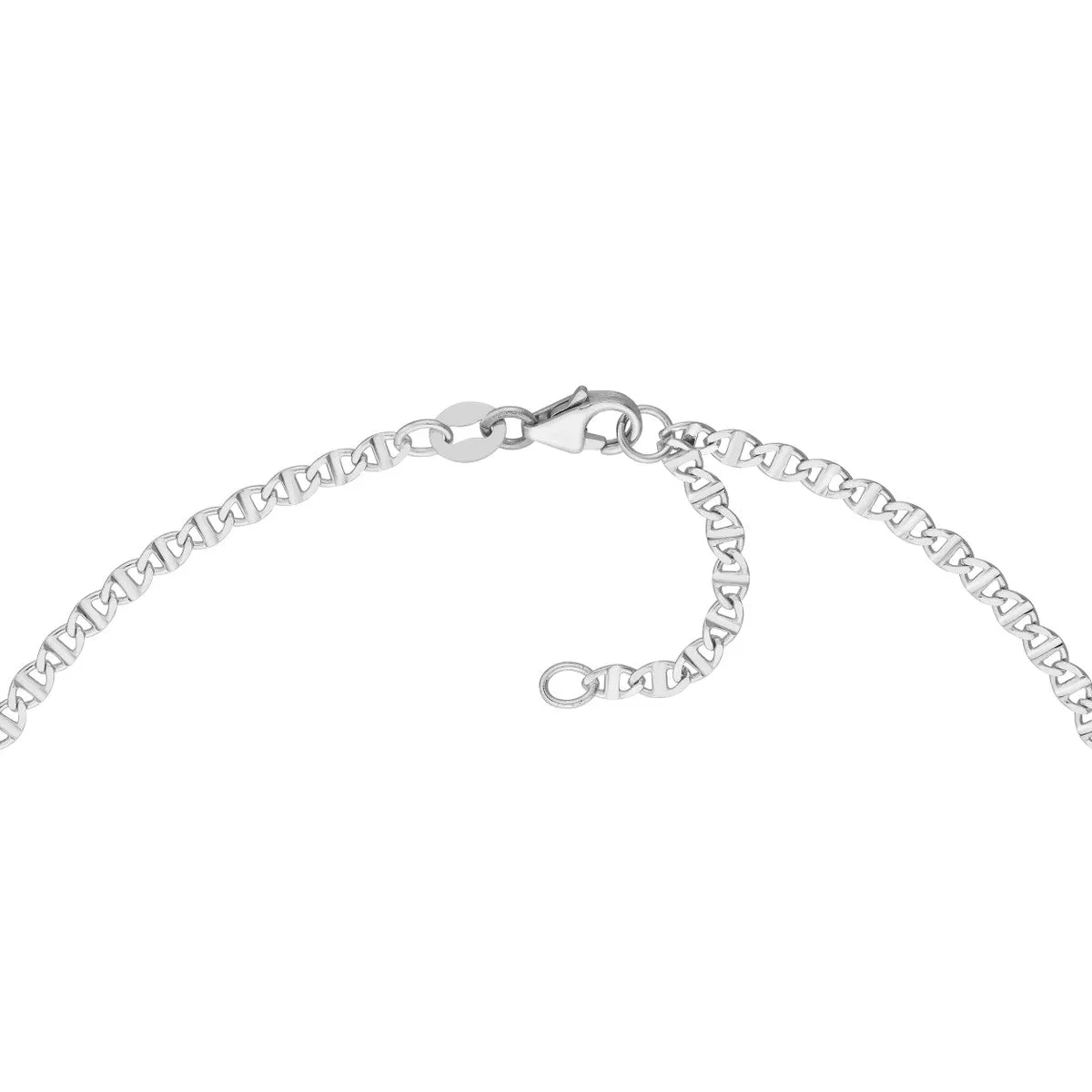 14K Gold Adjustable Flat Mariner Chain Anklet