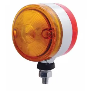 15 LED 3" Double Face Light - Amber & Red LED/Amber & Red Lens