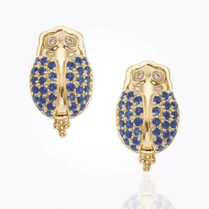 18K Scarab Earring