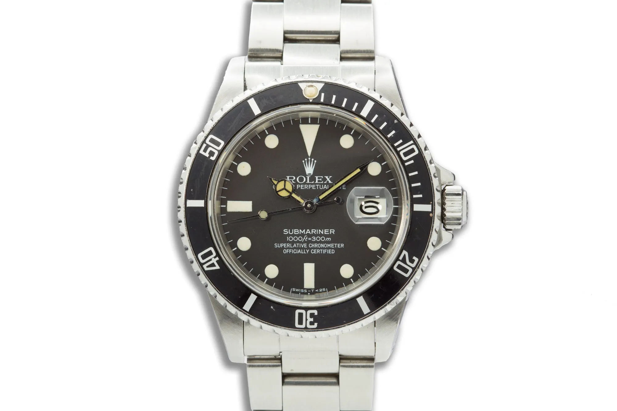 1982 Rolex Submariner Date 16800 with Creamy Tritium Dial & Hands