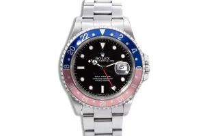 1997 Rolex GMT-Master 16700 Pepsi Insert with Full Caseback Sticker