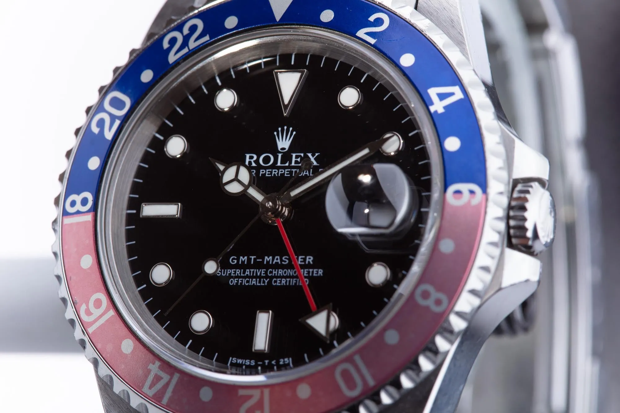 1997 Rolex GMT-Master 16700 Pepsi Insert with Full Caseback Sticker