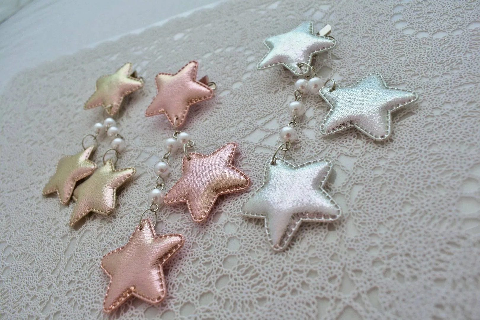 2-Way Metallic Star Clips (6 Colors)