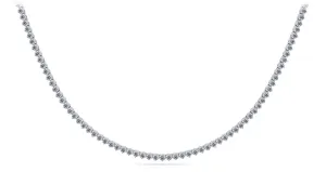 3 Prong Riviera Diamond Necklace with 28.05 ct.(finished) 4.4mm