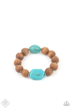 Abundantly Artisan Blue Paparazzi Bracelet