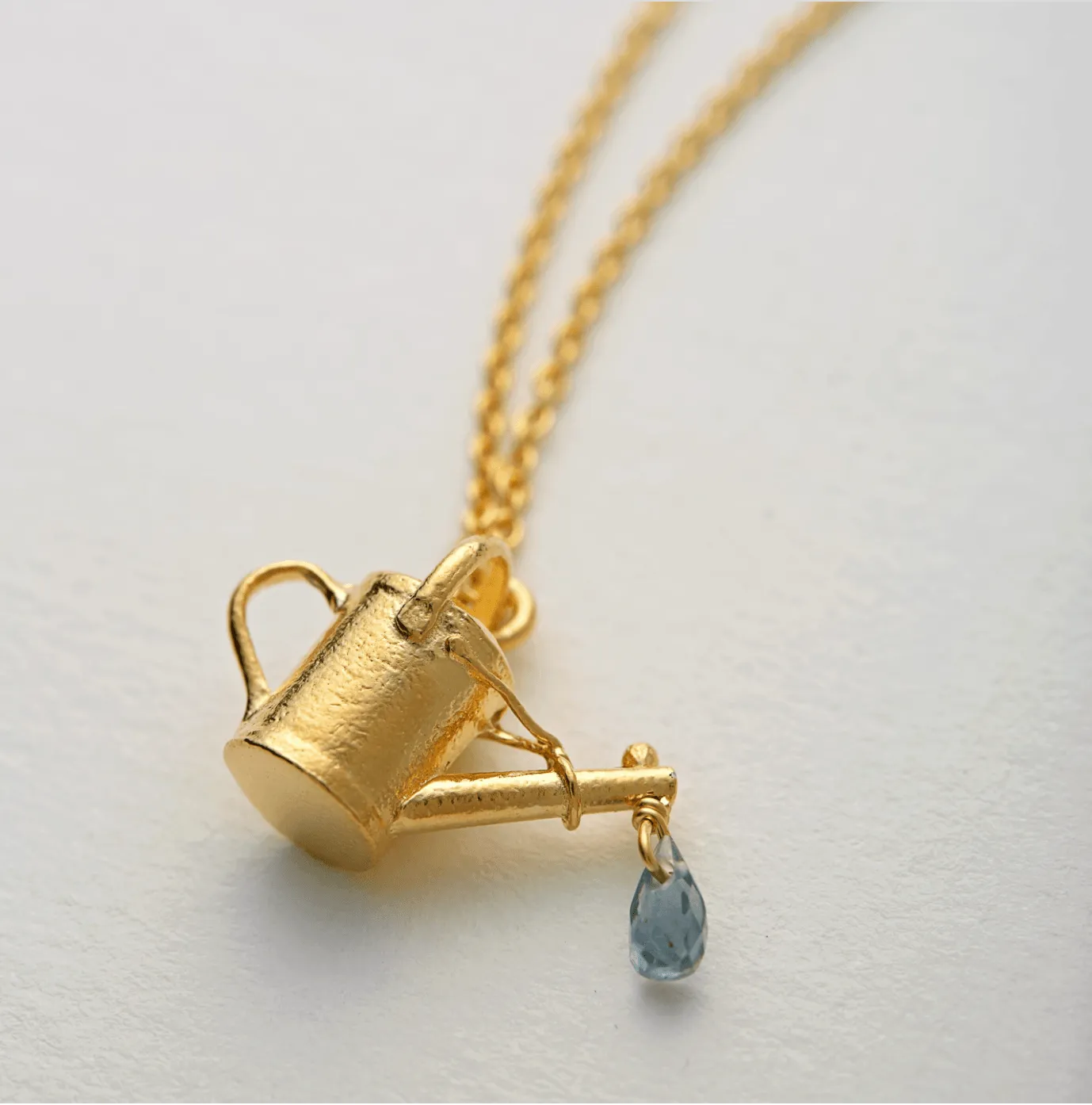 Alex Monroe Gold Watering Can Necklace