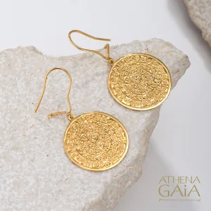 Al'Oro Phaistos Disc Earrings