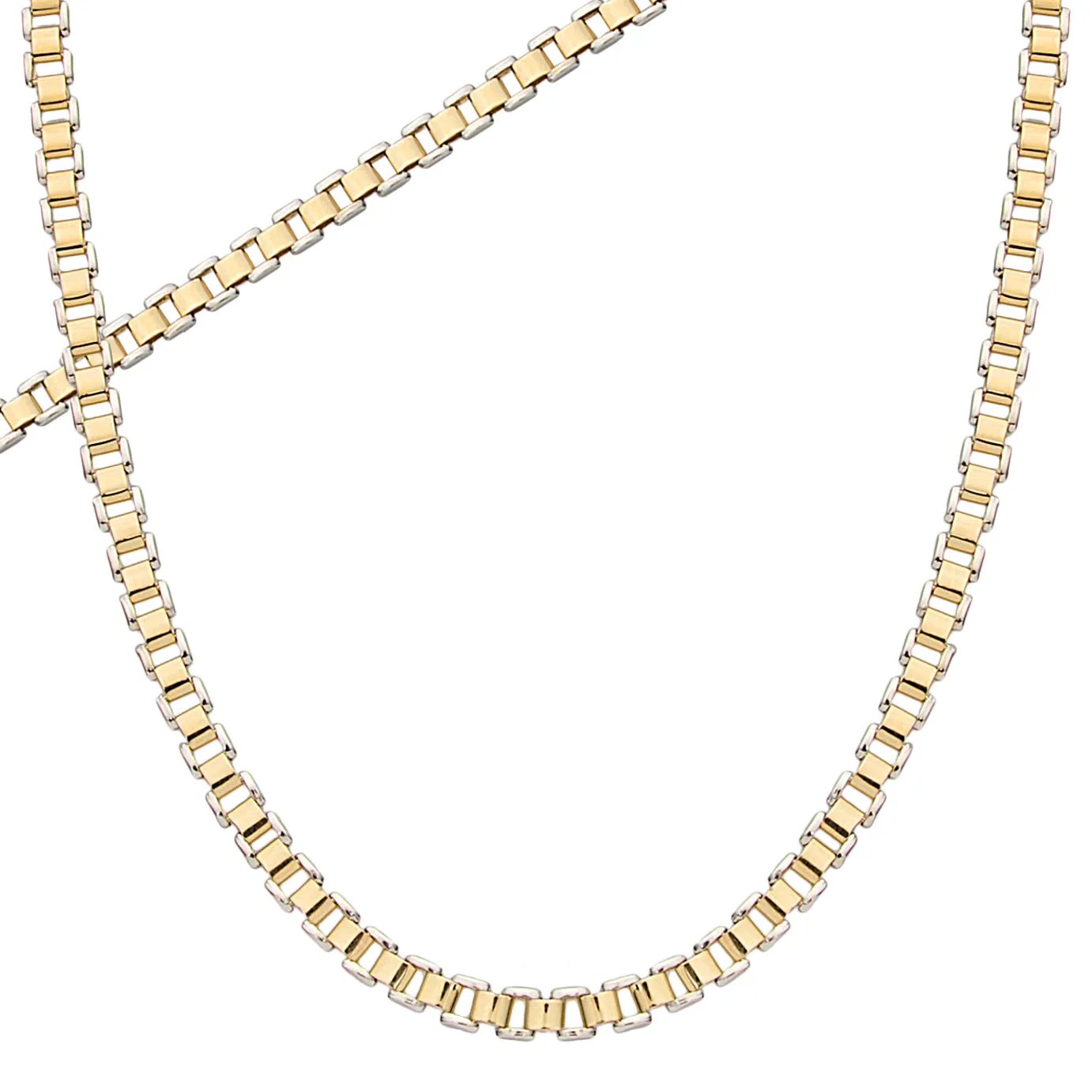 Al'Oro Two-Toned Venetian Chain Necklace