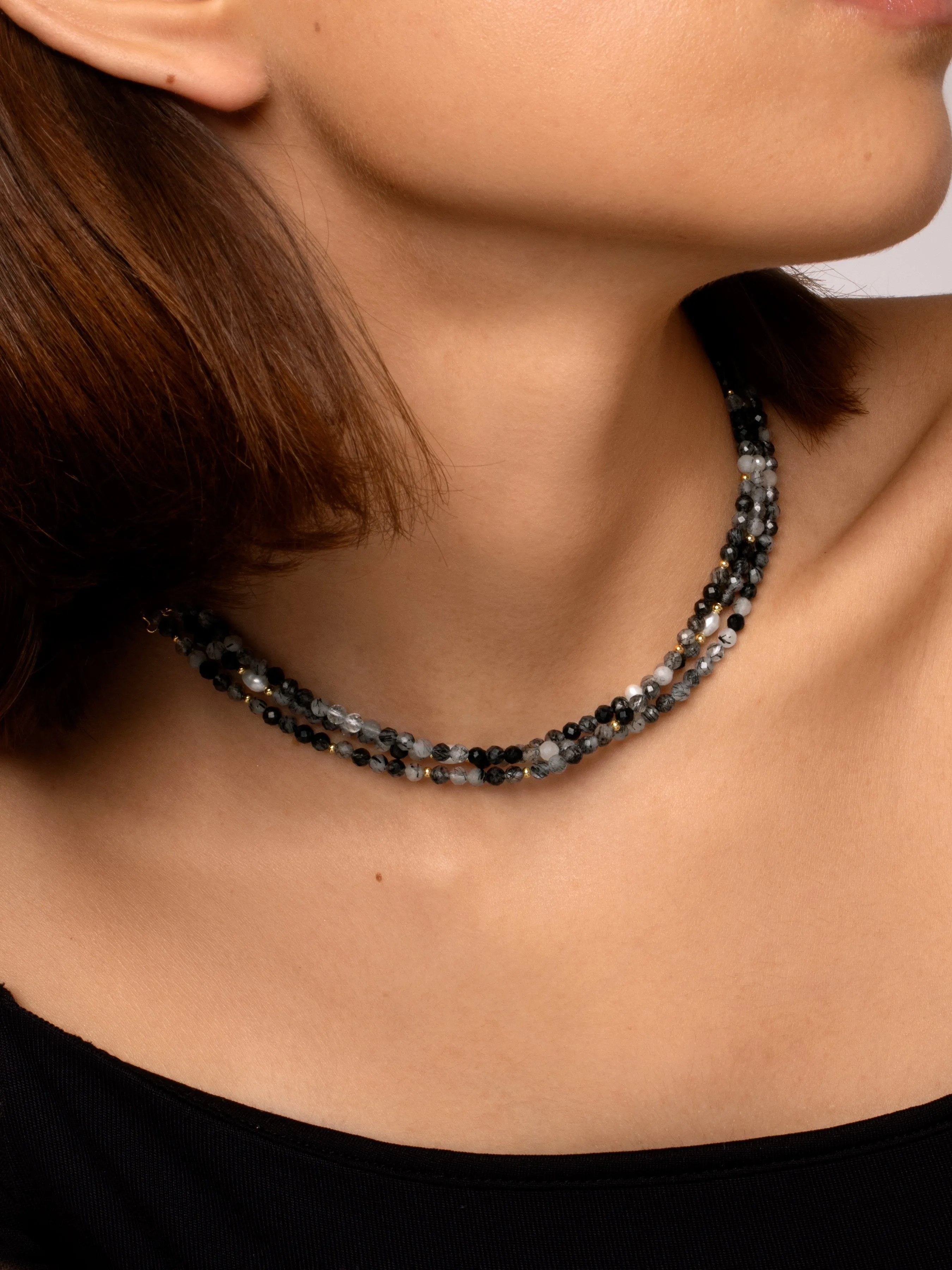 Altea Black Gold Necklace