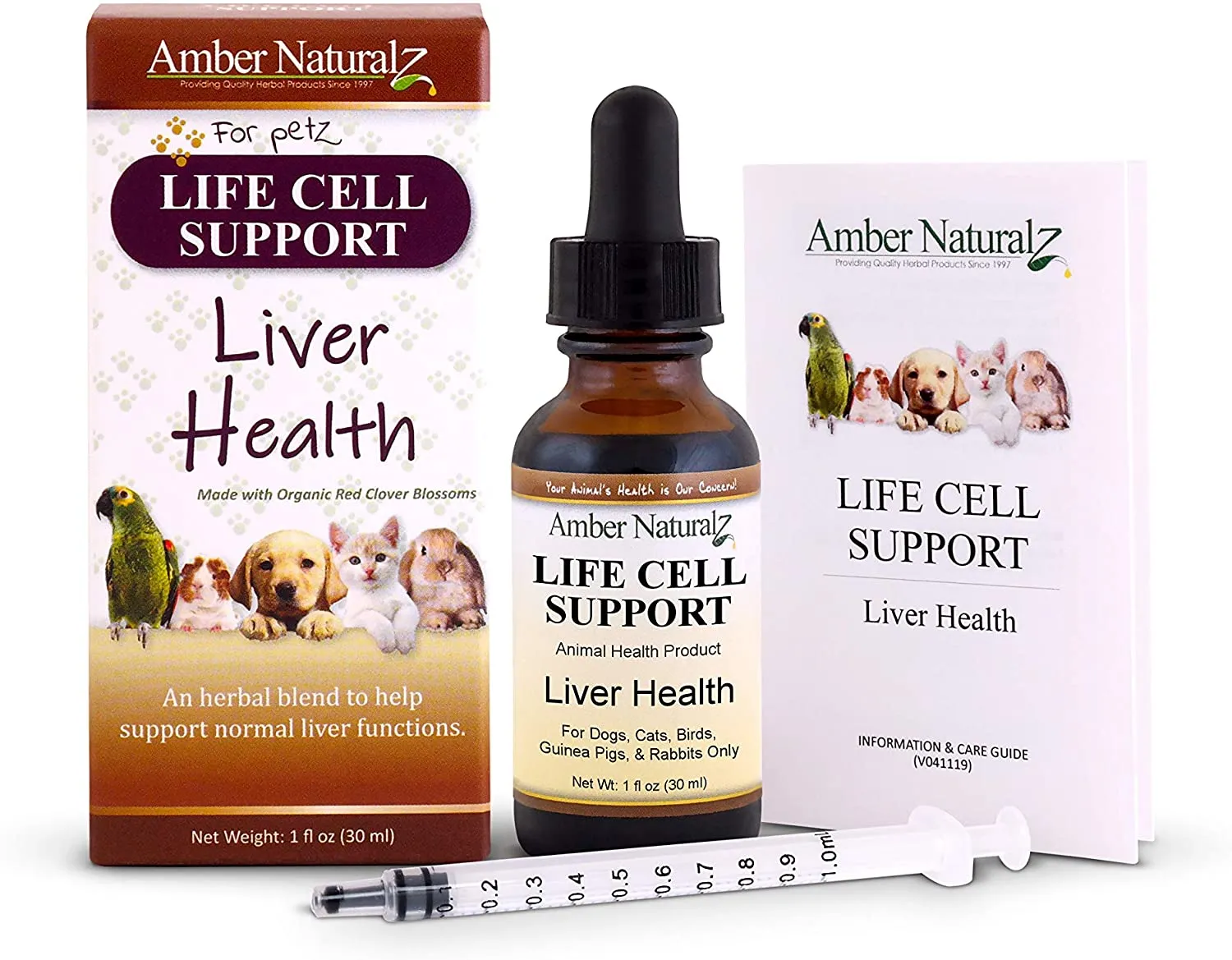 Amber Naturalz Amber Naturalz Life Cell Support: Liver Health - for Pets, 1 Ounce