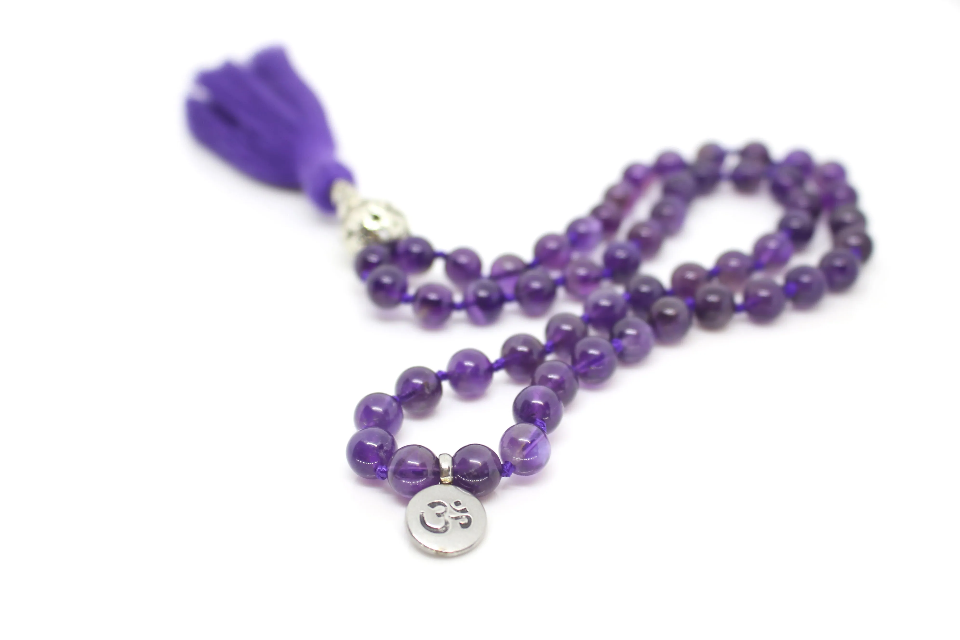 Amethyst Pocket Mala - 54 Beads Mini Mala