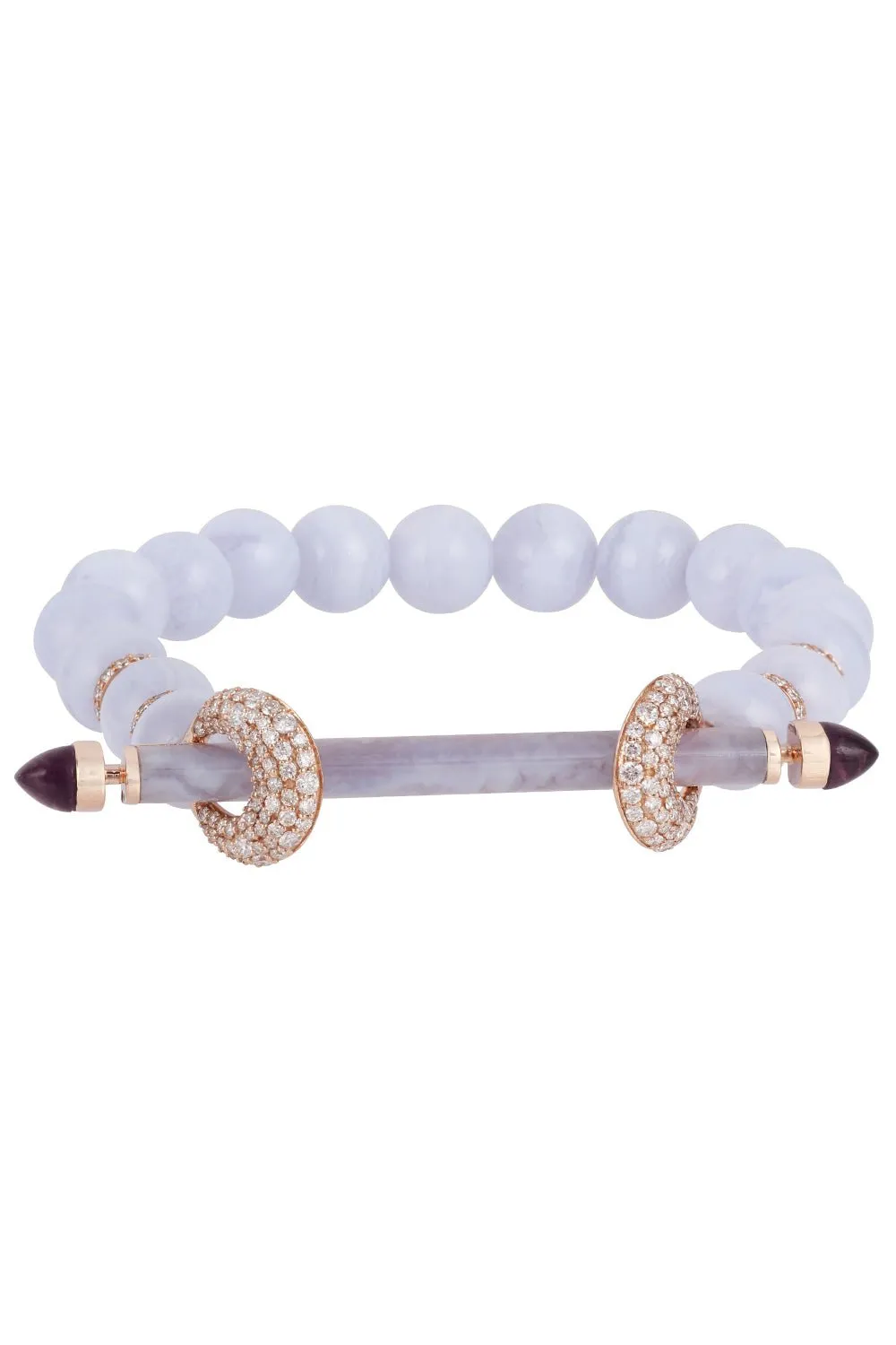 Angelite Agate Chakra Bracelet