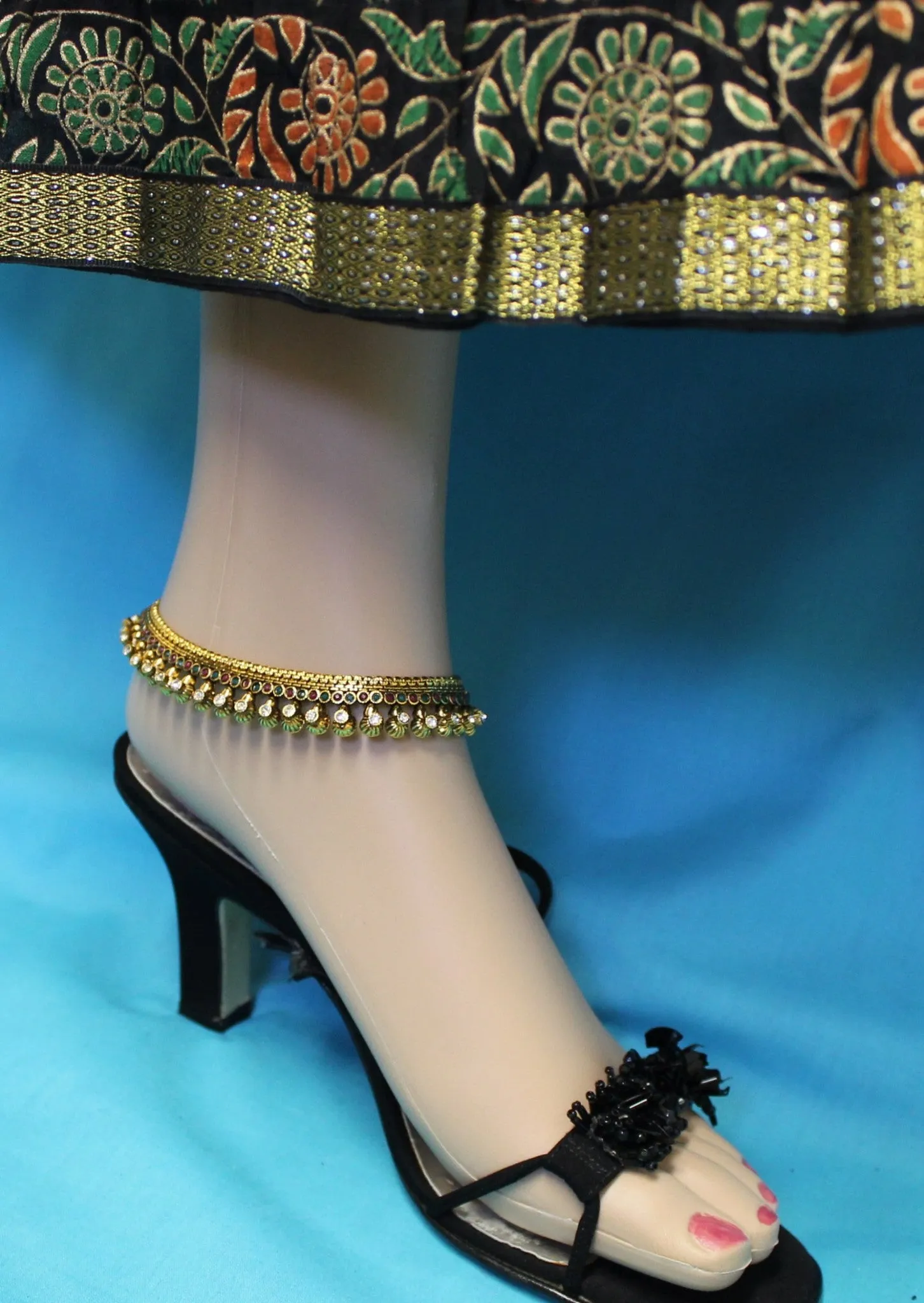 Anklet Payal 2528 Bronze Indian Payal Anklet Shieno Sarees