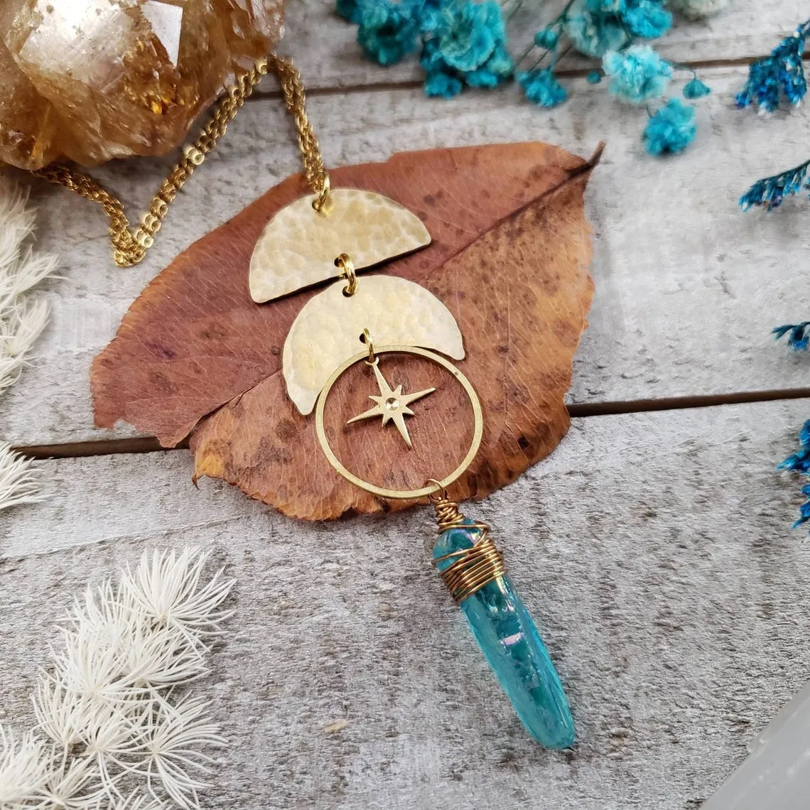 Astraea star goddess necklace