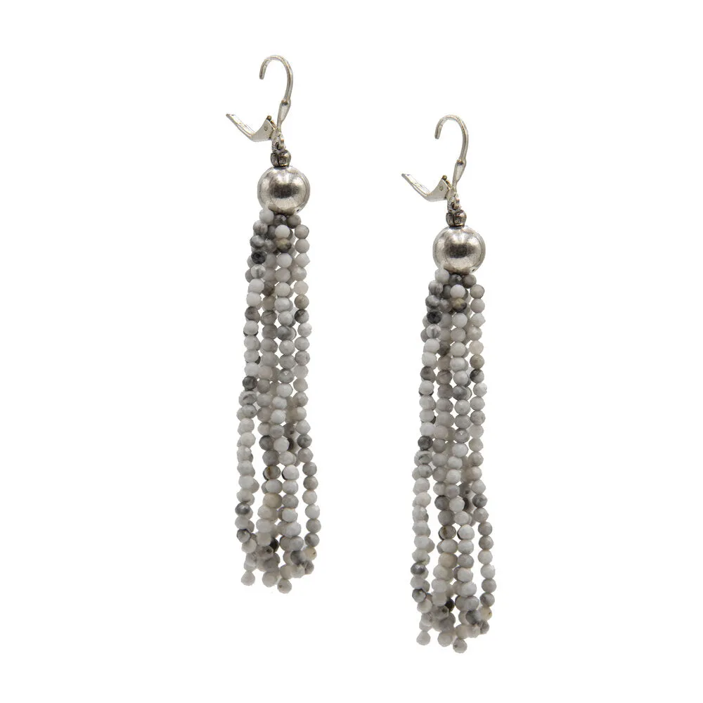 Avani, Howlite Chandelier Earrings