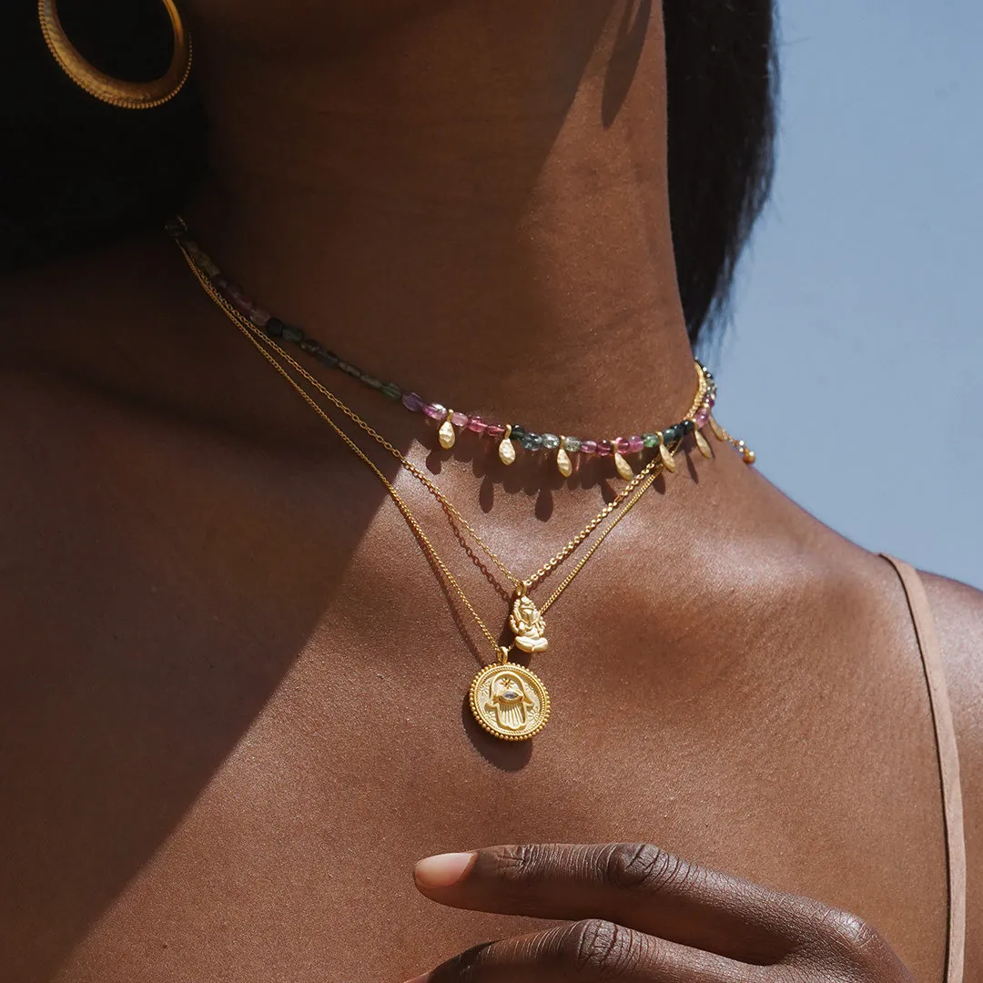 Beginning to Bloom Tourmaline Necklace