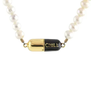 Big Chill Pill Pearl Necklace