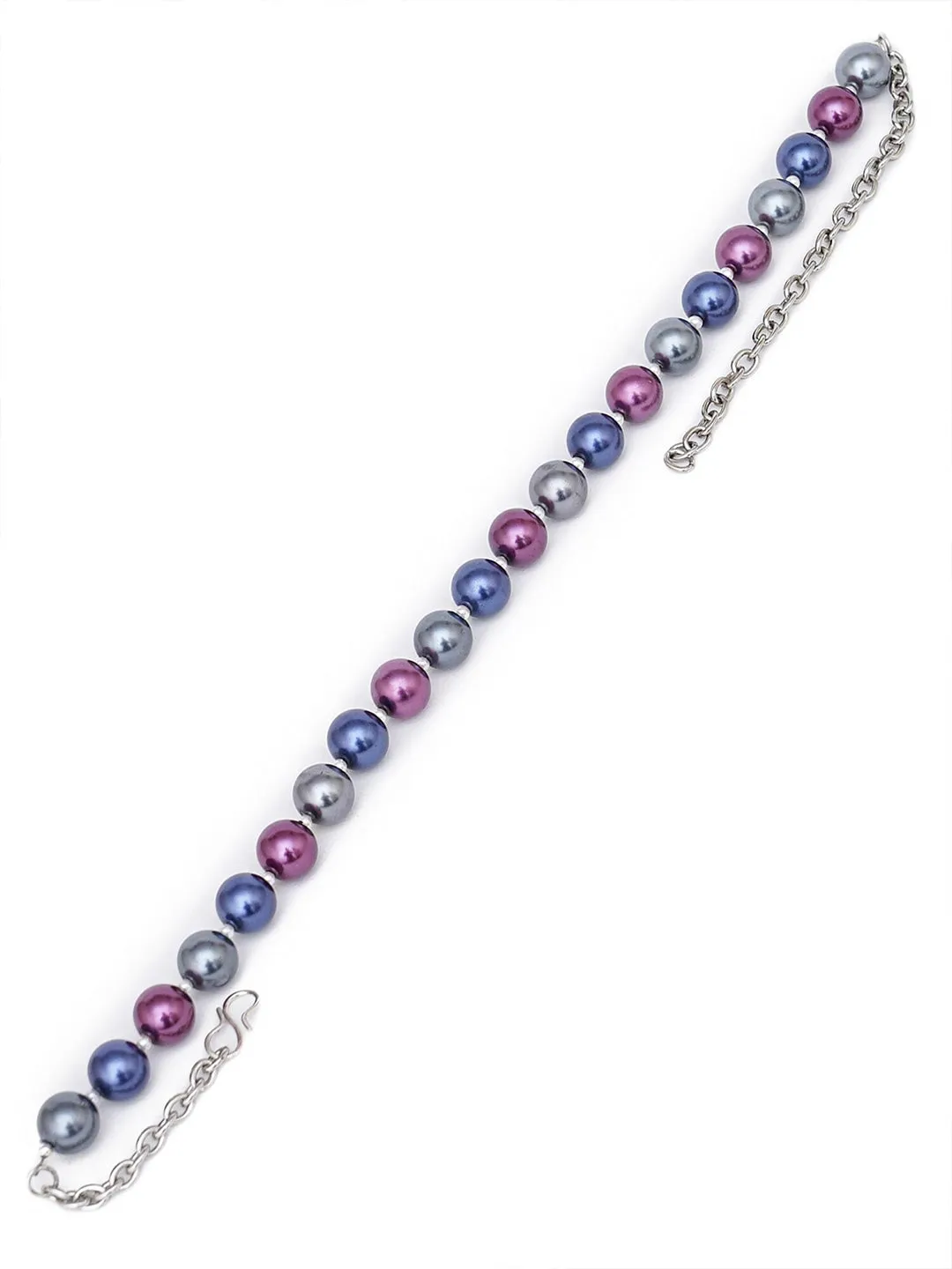 Blue & Purple Beaded Necklace