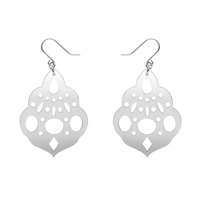 Boho Chandelier Essential Drop Earrings - Silver