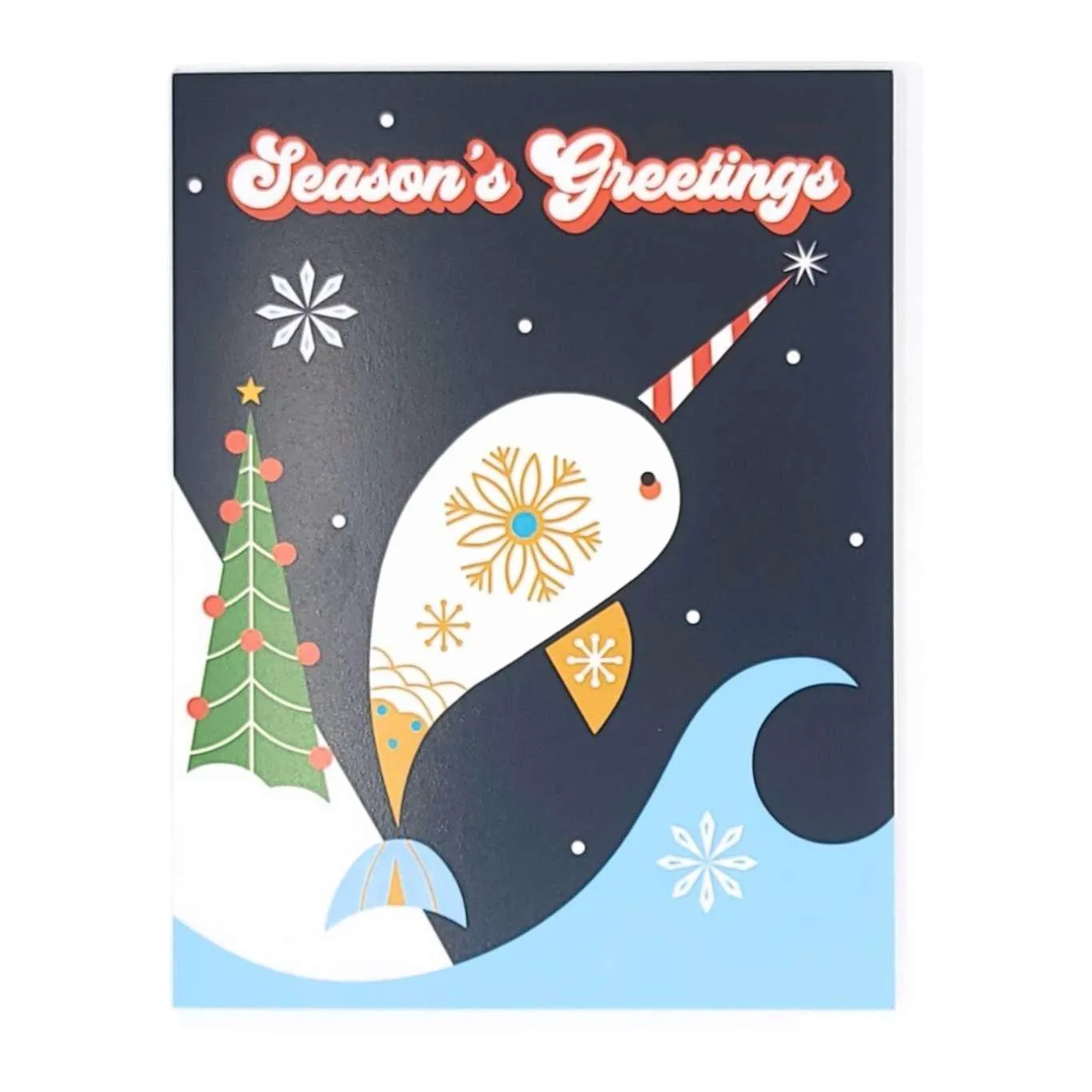 Card - Season's Greetings Narwhal by Amber Leaders Designs