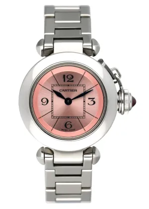 Cartier Miss Pasha W3140008 Pink Dial Ladies Watch