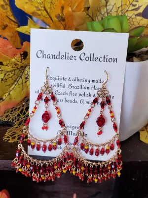 Chandelier ISU or IOWA Earrings