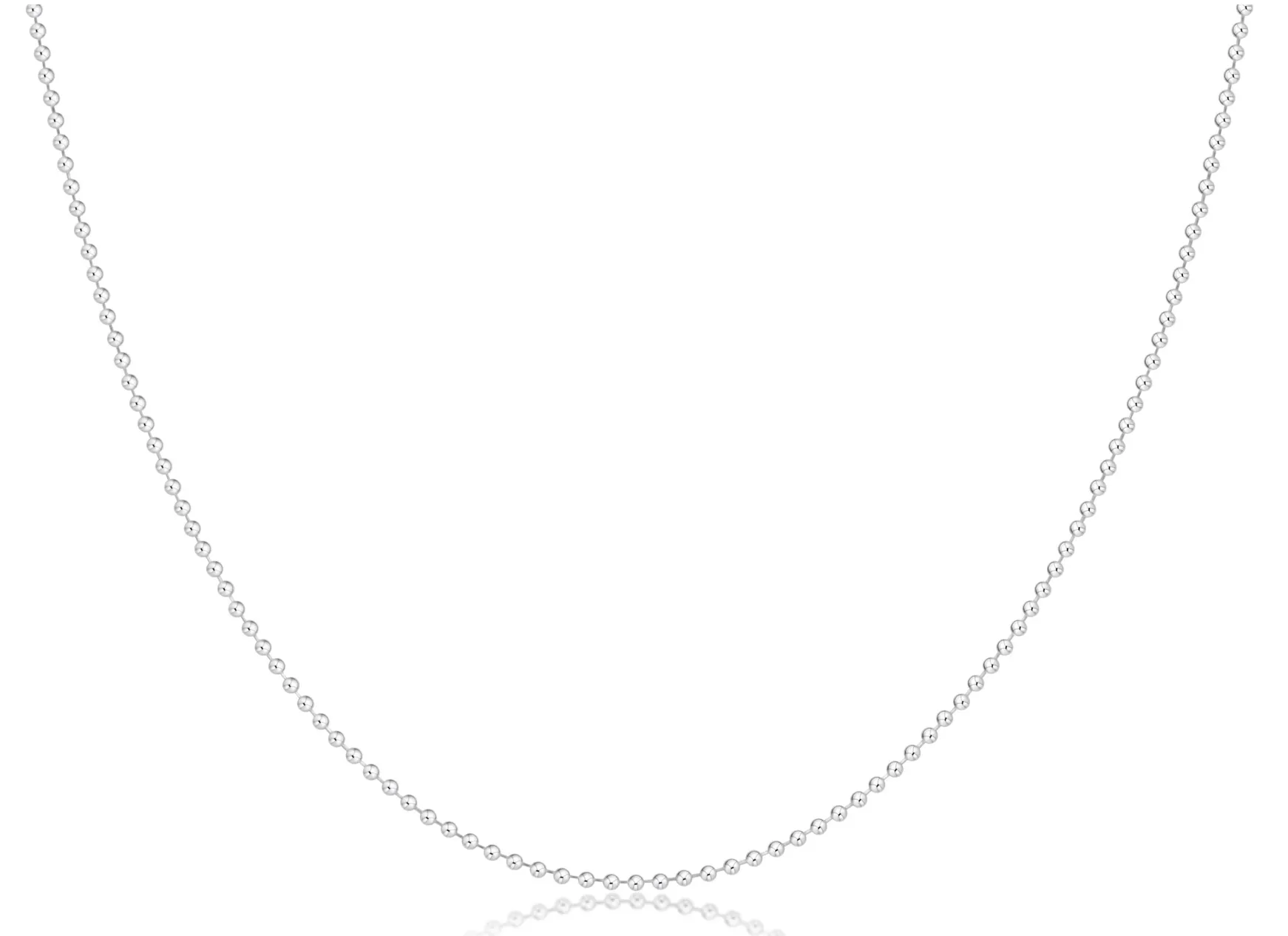 Choker Classic Beaded Chain - Sterling