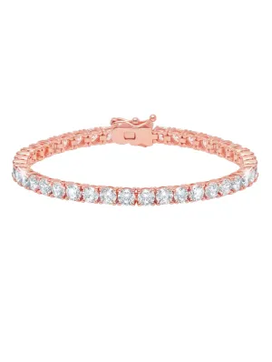 Classic Large Brilliant Tennis Bracelet Finished in 18kt Rose Gold