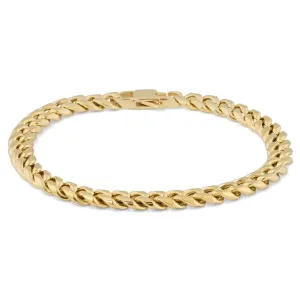 Classy Men 6mm Gold-Toned Chain Bracelet