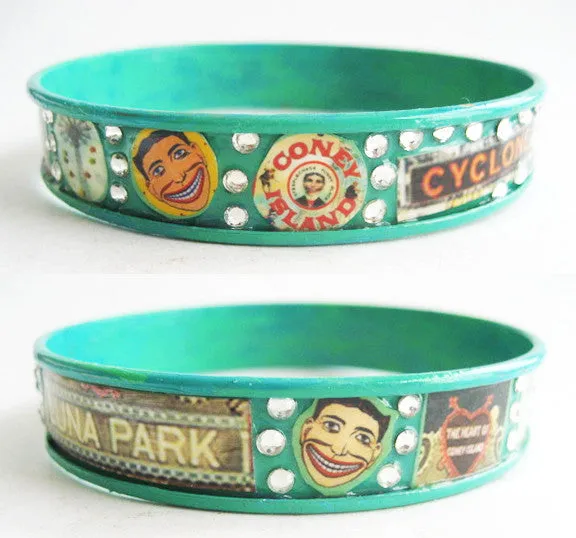 Coney Island Brooklyn NY Souvenir Bangle Bracelet