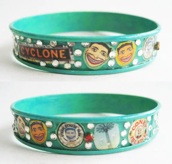 Coney Island Brooklyn NY Souvenir Bangle Bracelet