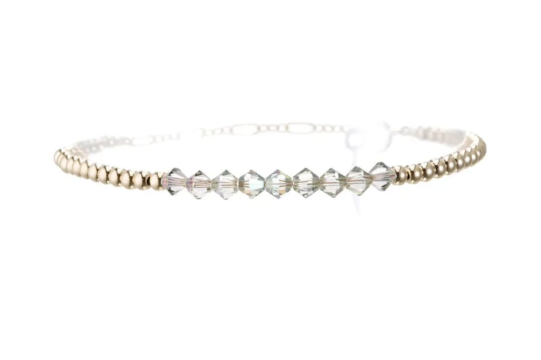 CRYSTAL BAR ANKLET