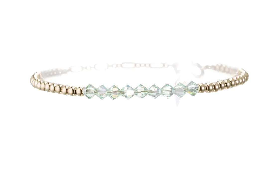 CRYSTAL BAR ANKLET