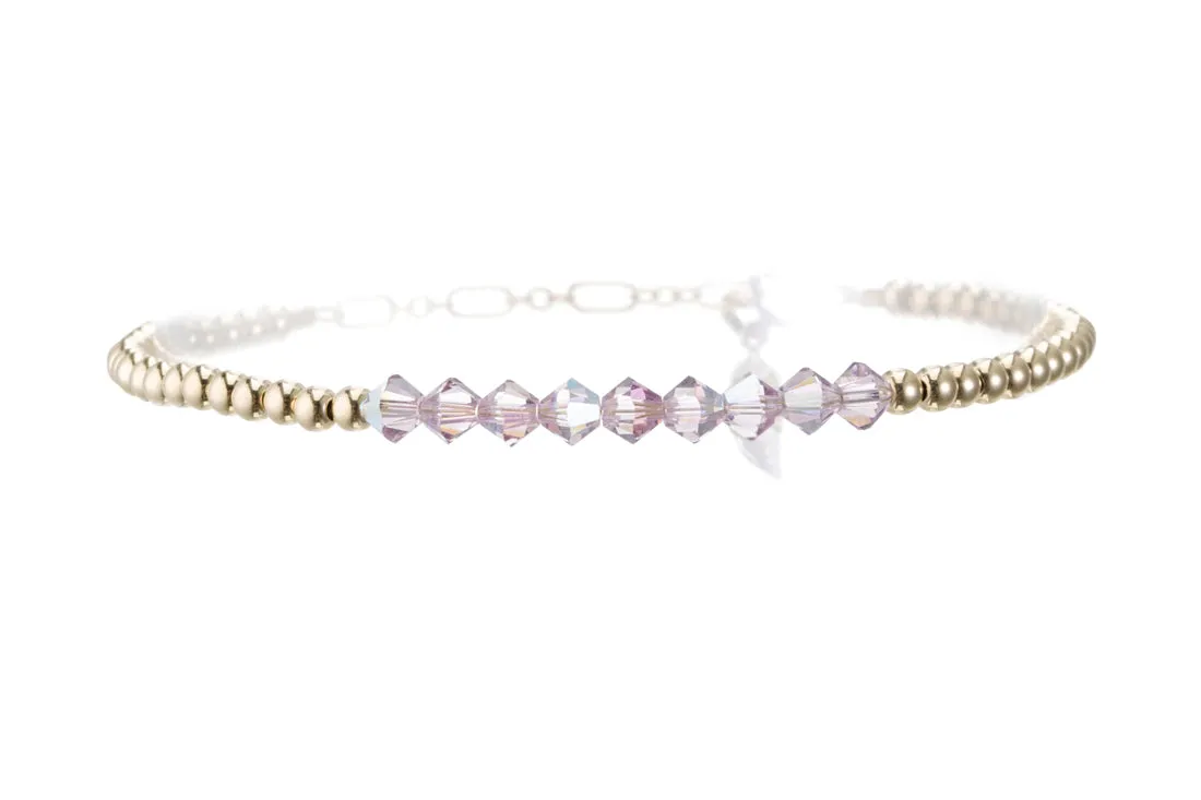 CRYSTAL BAR ANKLET