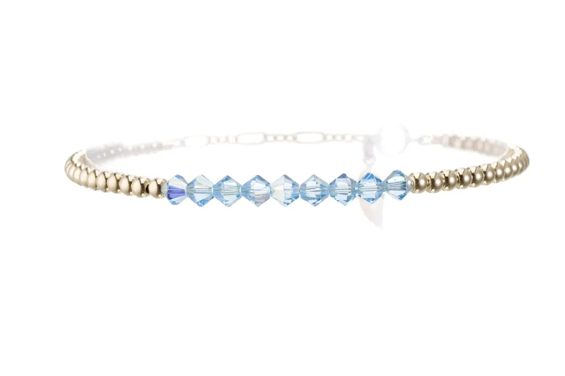 CRYSTAL BAR ANKLET