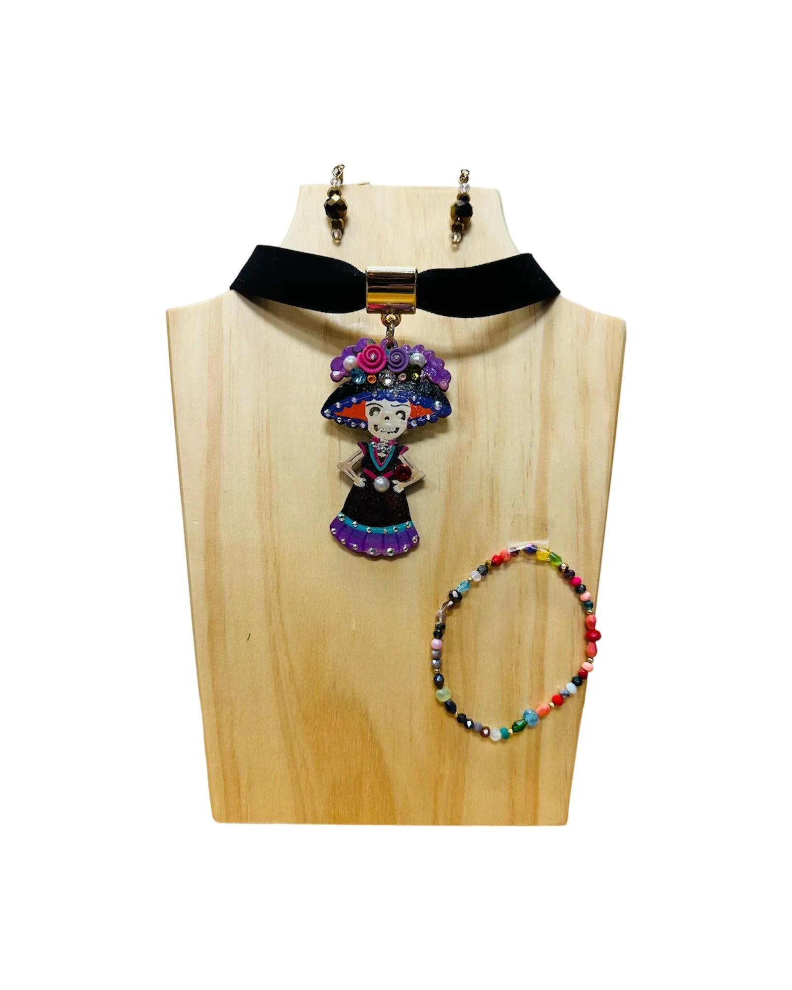 Día De Muertos Choker Set