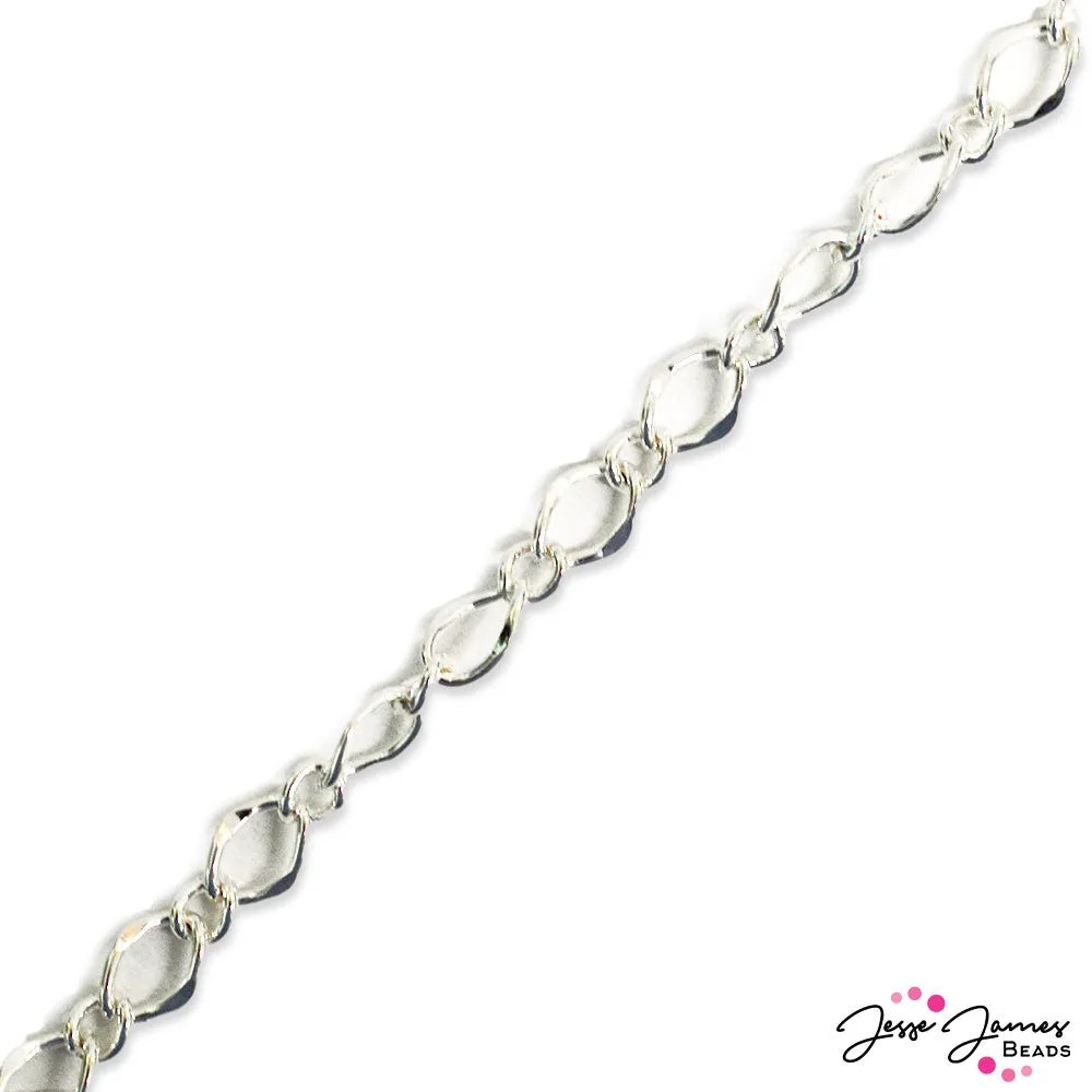 Dainty Curb Style Chain in Silver