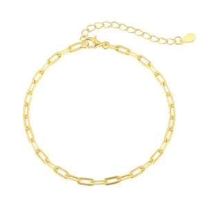 Dainty Paperclip Chain Bracelet