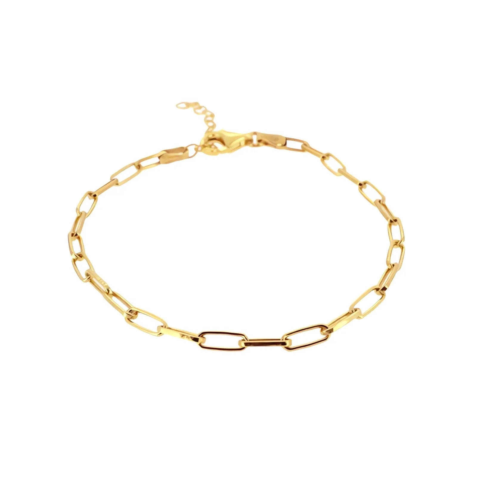 Dainty Paperclip Chain Bracelet