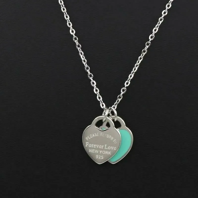 Dbl Heart Charm Necklace