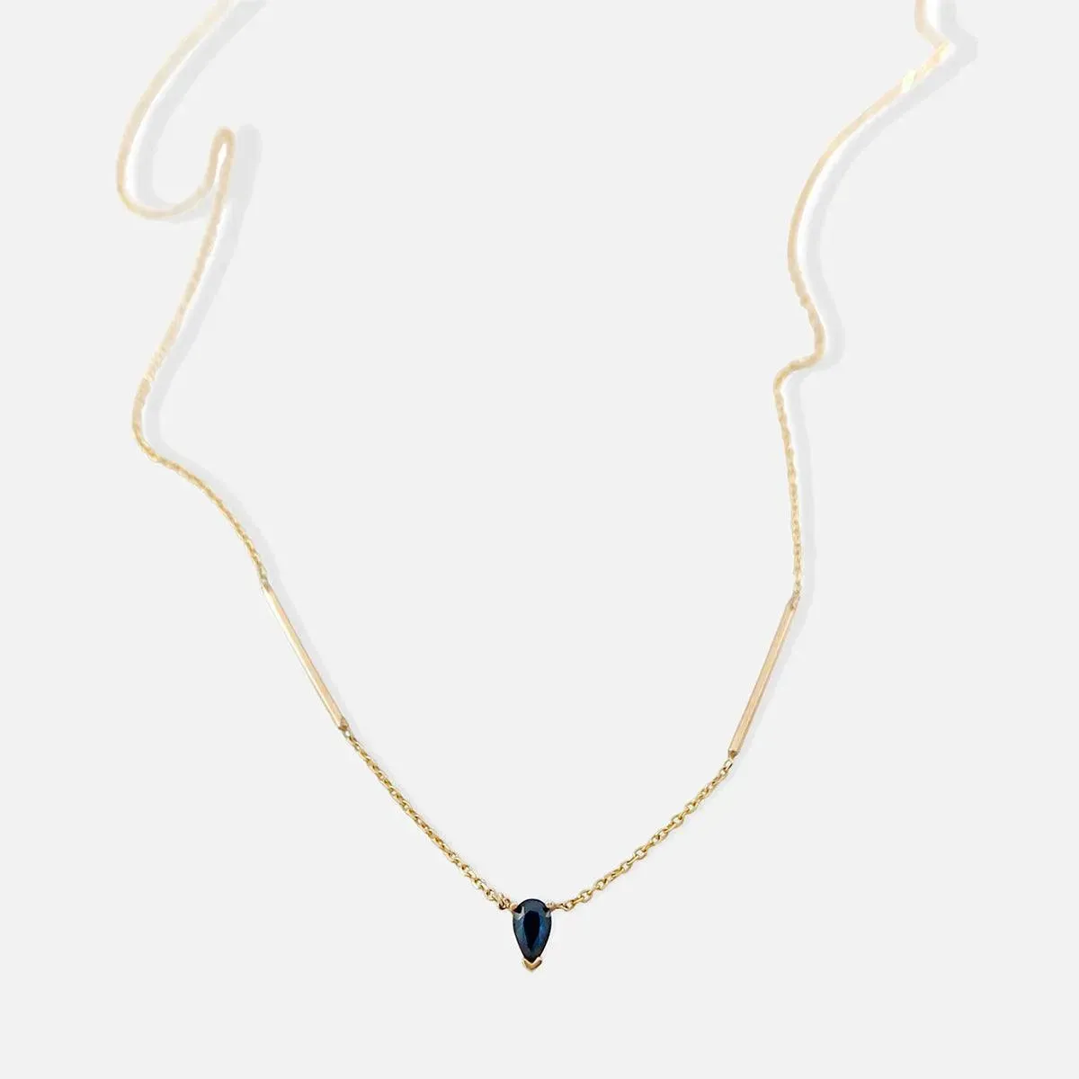 Deconstructed Bar Gold Necklace