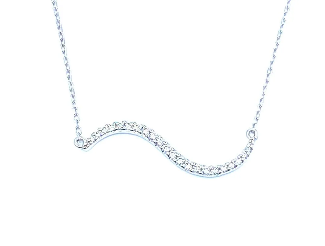 Diamond Bar Necklace