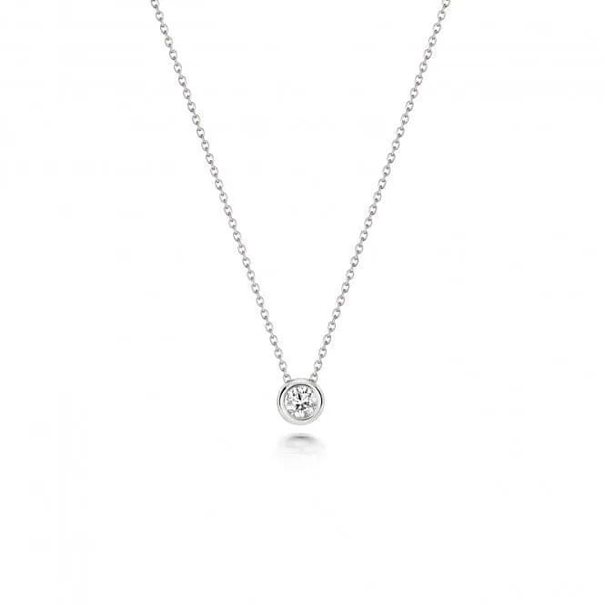 Diamond Jewellery 18ct White Gold Diamond Necklace NDQ133W