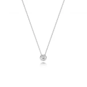 Diamond Jewellery 18ct White Gold Diamond Necklace NDQ133W