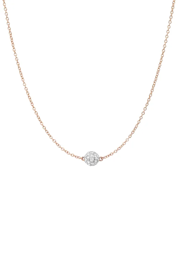 Diamond Single Orb Necklace