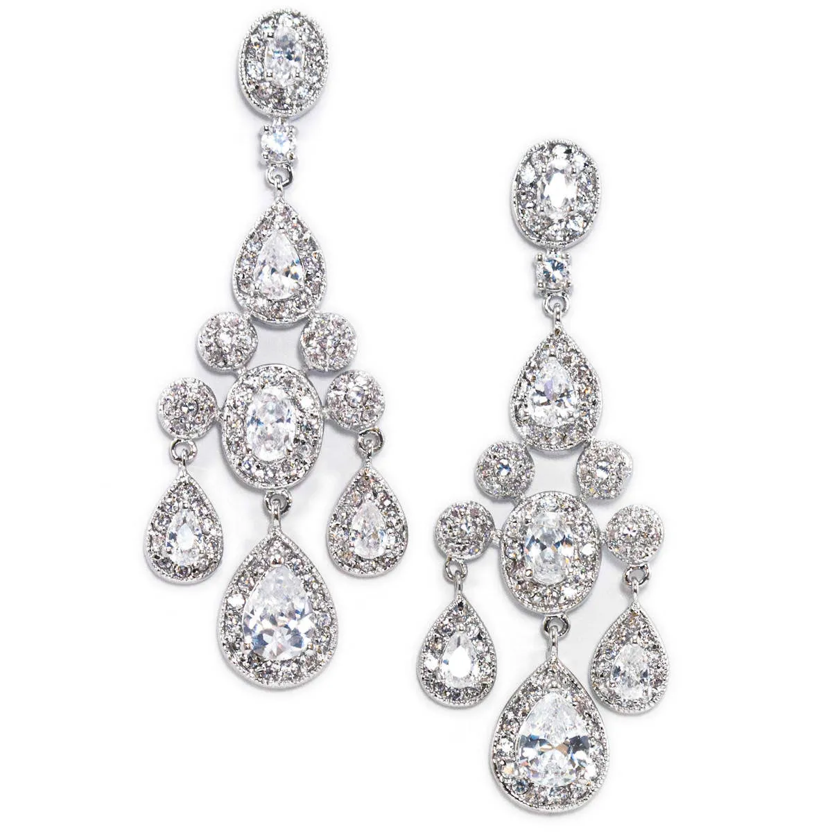 Elizabetta Modern Vintage Chandelier Statement Earrings