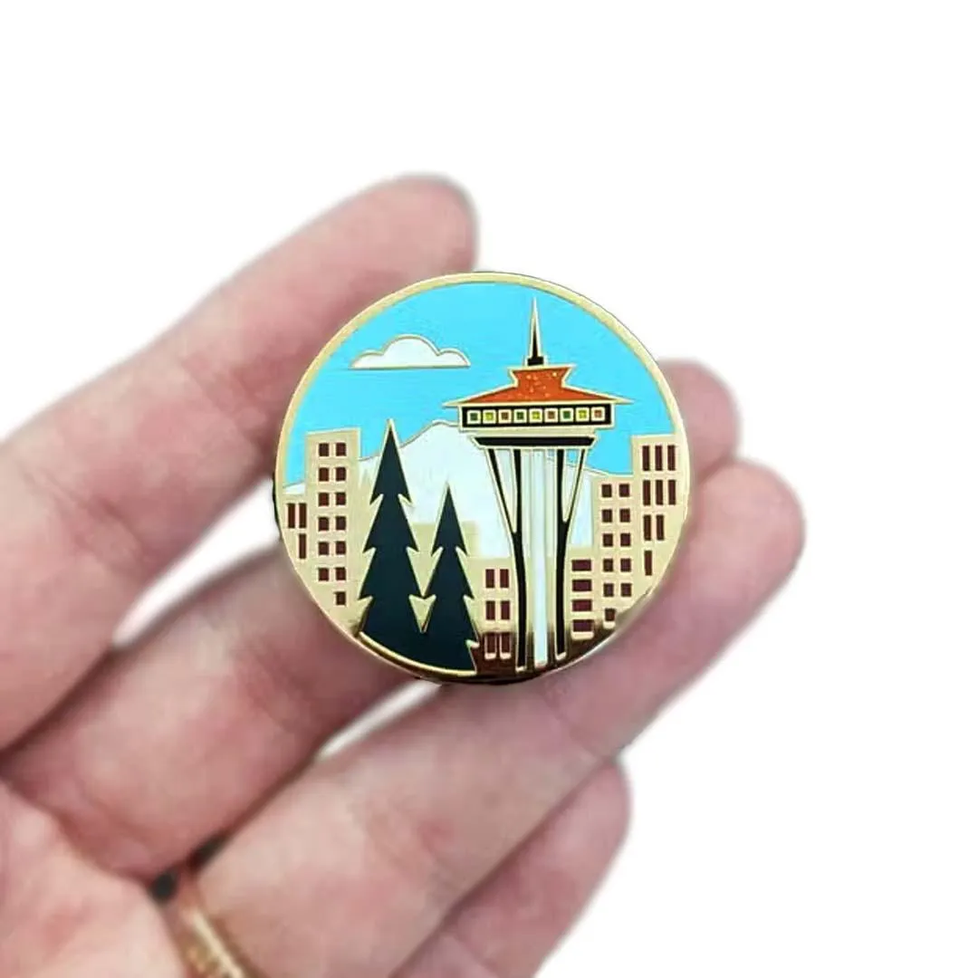 Enamel Pin - Seattle Space Needle by Amber Leaders Designs