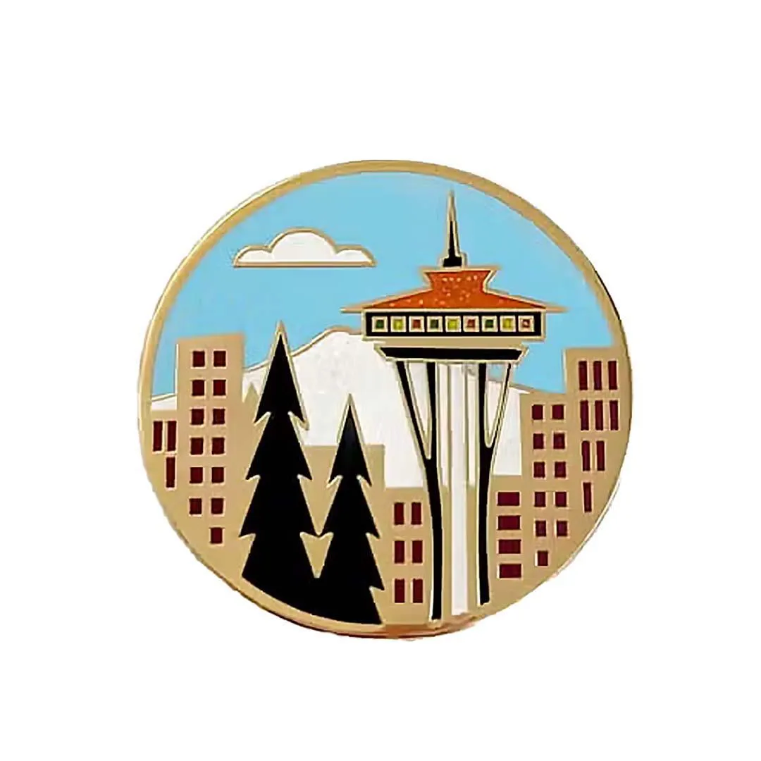 Enamel Pin - Seattle Space Needle by Amber Leaders Designs