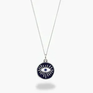 Enamelled "Thessaloniki"  Evil Eye Necklace